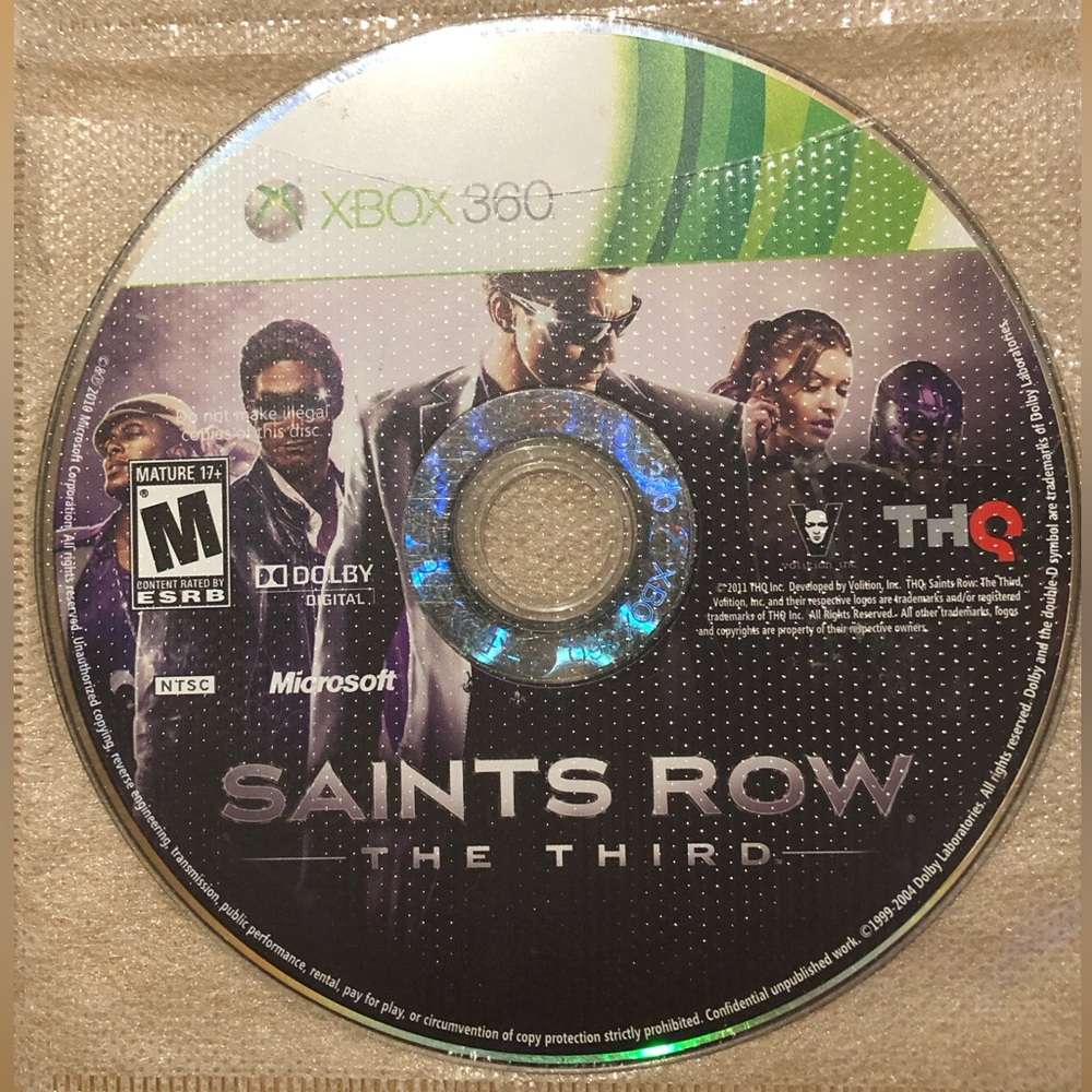 3/$40 Saints Row: The Third - Xbox 360 - Disc Only